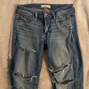 Abercrombie and Fitch ripped jeans